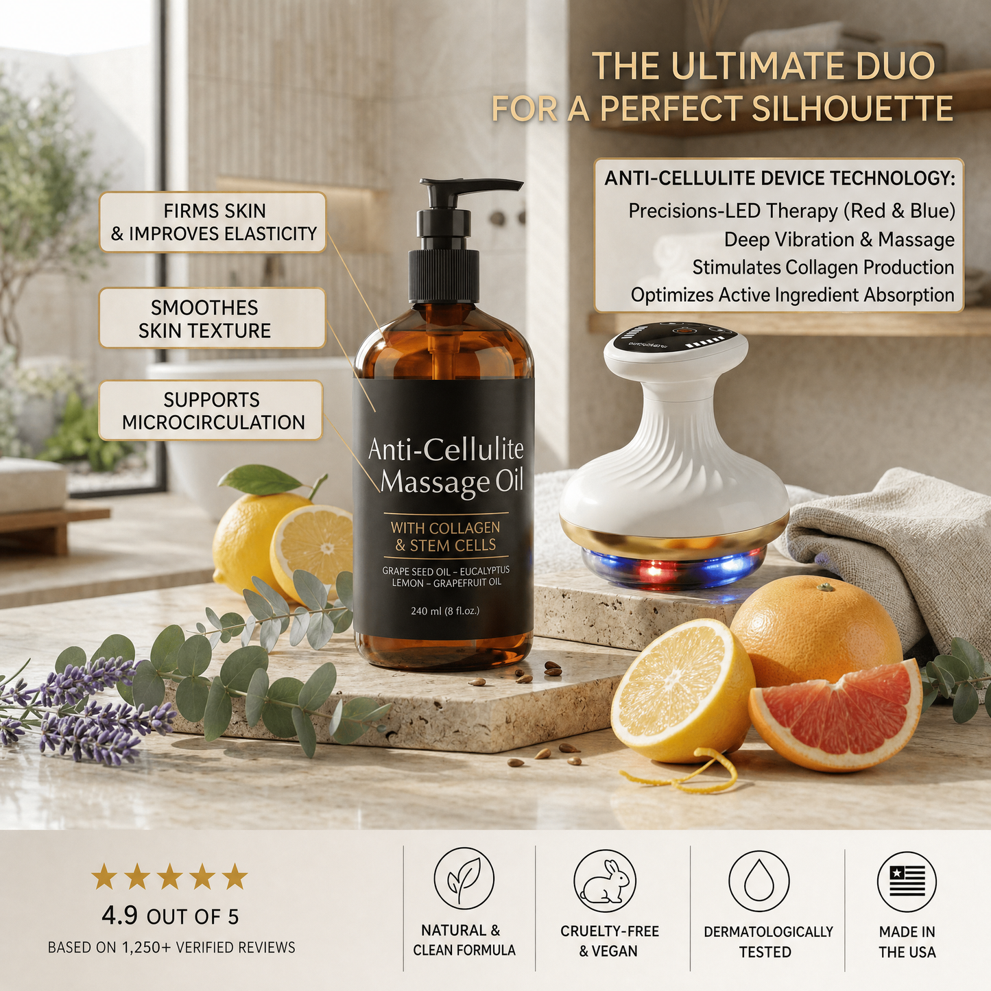 Celluvia - Cellulite Massage Oil